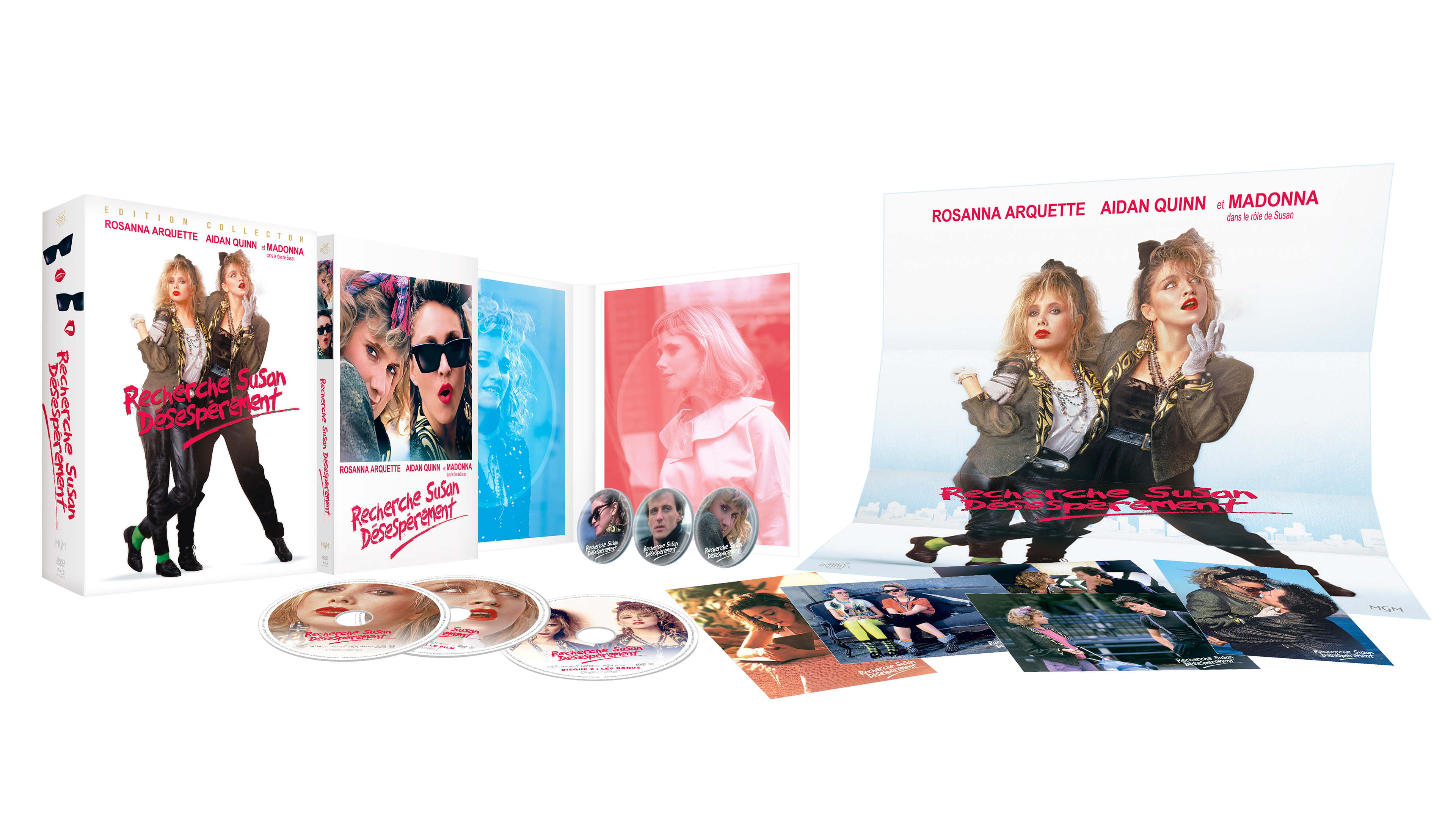 Visuel de l'édition ultra collector réalisée par Bubbelpop - Copyright : DESPERATELY SEEKING SUSAN© 1985 Orion Pictures Corporation. All Rights Reserved. Package Design © 2023 Bubbelcom. Tous droits réservés.